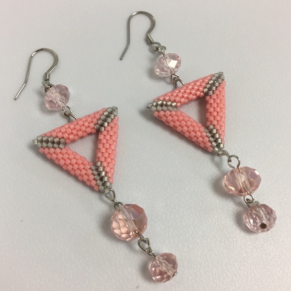 Handmade Miyuki Delica Seed Beads Earrings